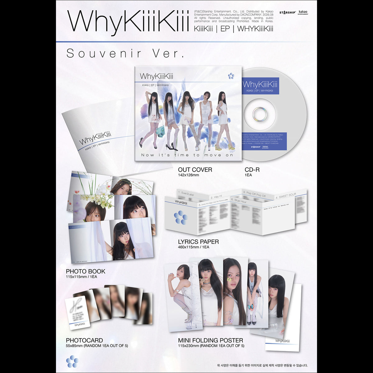 KiiiKiii [WhyKiiiKiii] SOUVENIR VER. (DIGIPACK) / EP Album + Free Gift