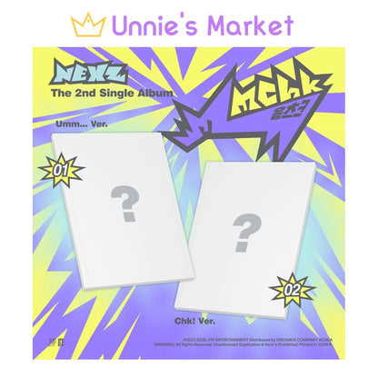 NEXZ [Mmchk] 2nd Single Album (Umm…ver. / Chk! ver.) + Free Gift