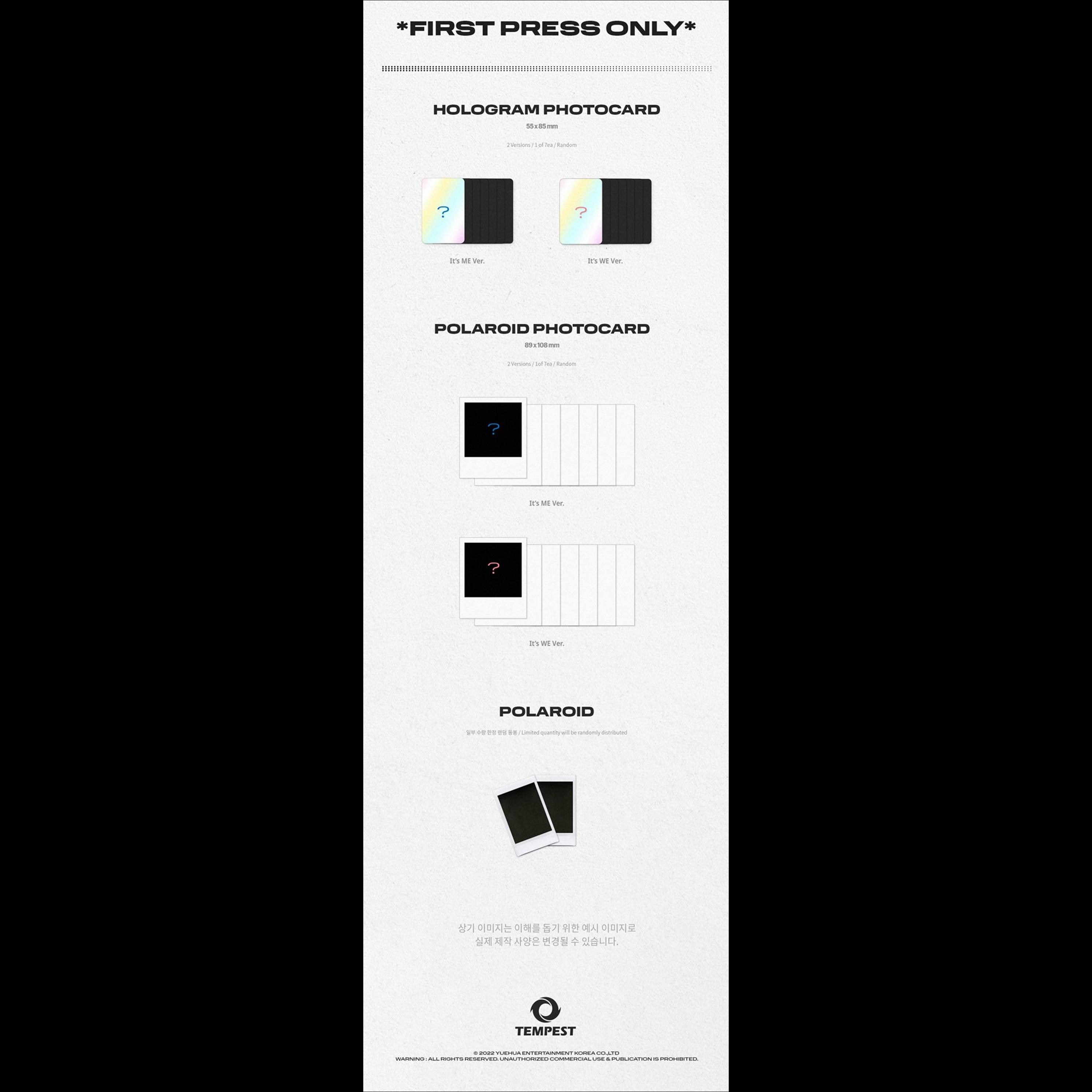TEMPEST [It's ME, It's WE] 1st Mini Album