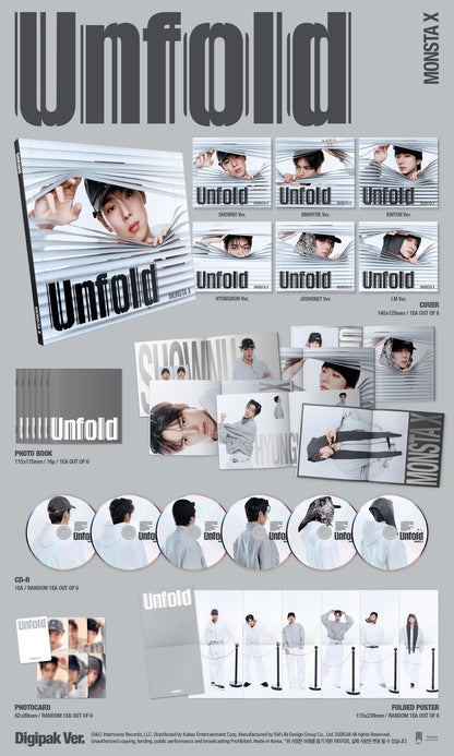 MONSTA X [Unfold] (DIGIPACK ver.) + Free Gift