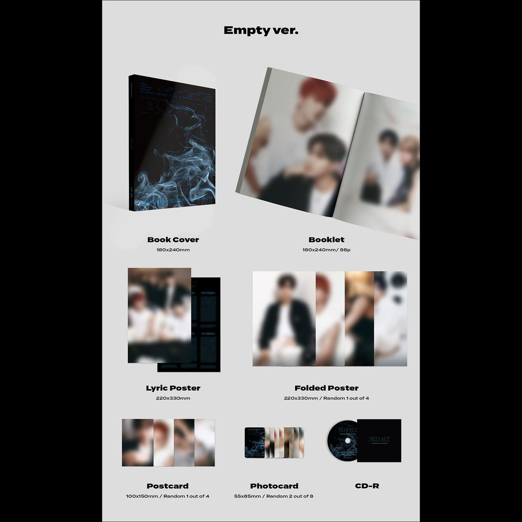 VANNER - BURN 3rd Mini Album (Spark Start VER. / Sparkle VER. / Empty VER.)