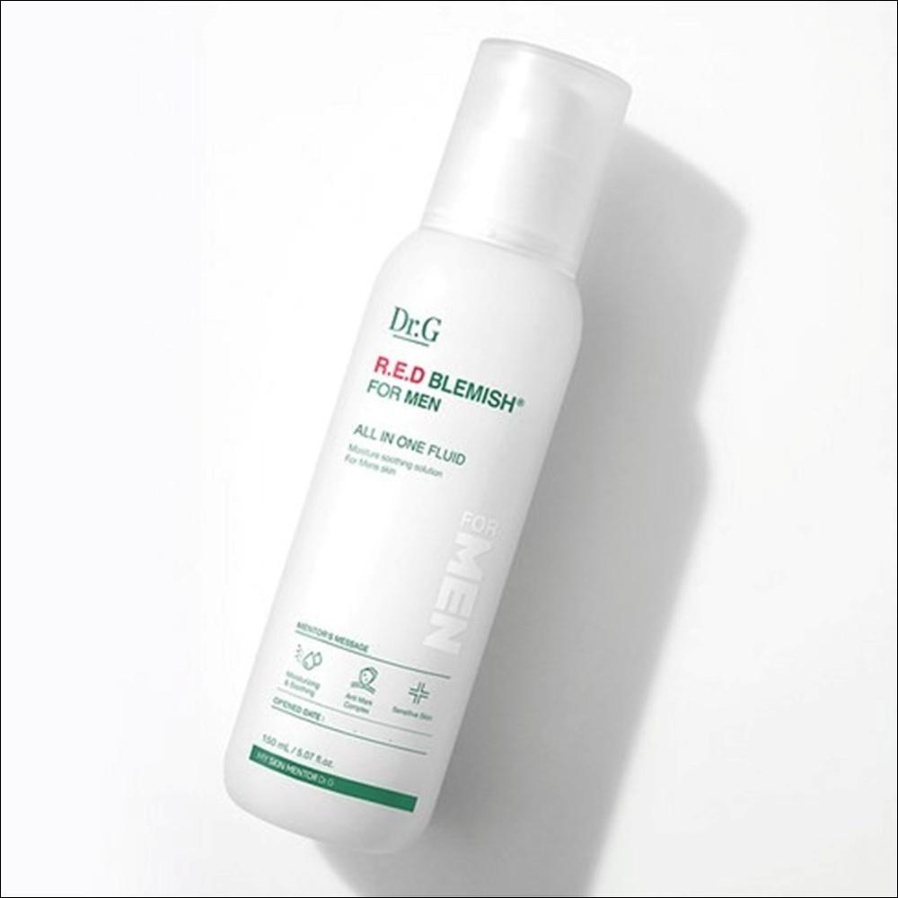 [Dr.G] Red Blemish For Men All-In-One Fluid - Soothing & Hydrating Care for Sensitive Male Skin, 150ml | Olive's K-beauty