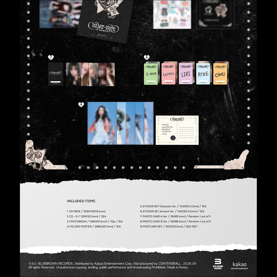 HEART OF WOMAN [Heart Byte  LEGACY] THE 1st ALBUM (Golden Era ver.) + Free Gift