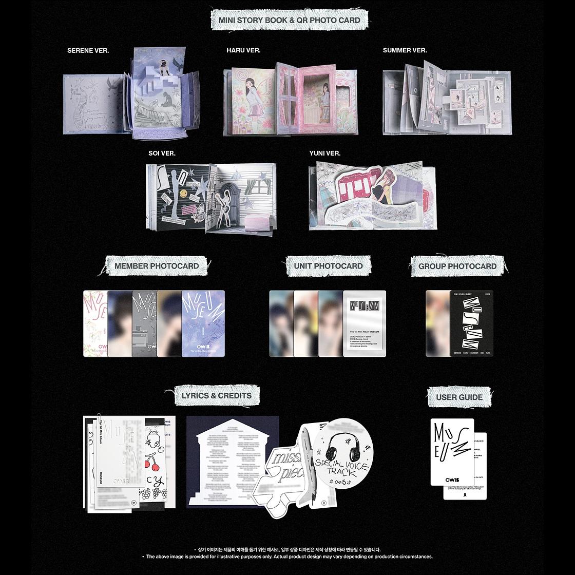 OWIS [MUSEUM] The 1st Mini Album (Missing Piece Ver.) + Free Gift