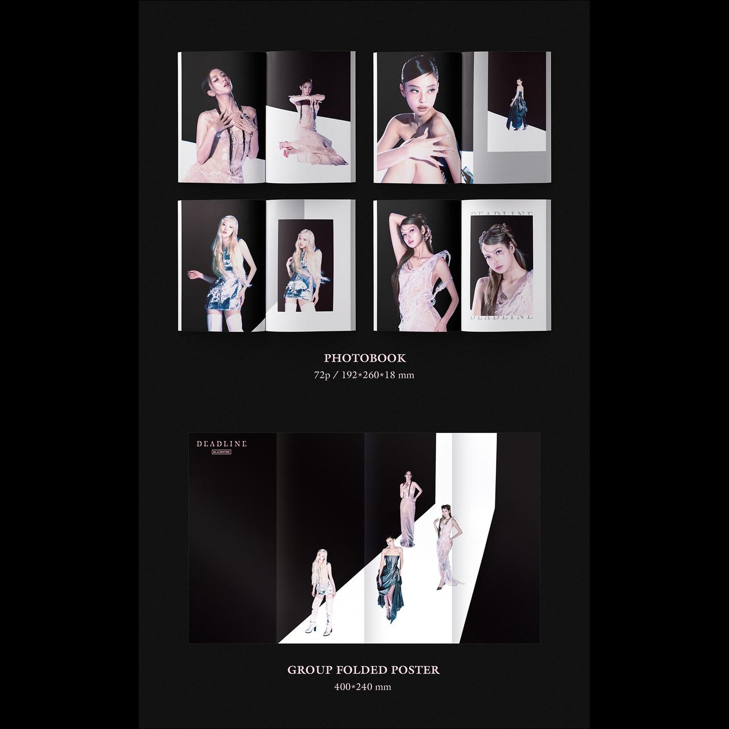BLACKPINK [DEADLINE] BLACK Ver. / PINK Ver. + Free Gift