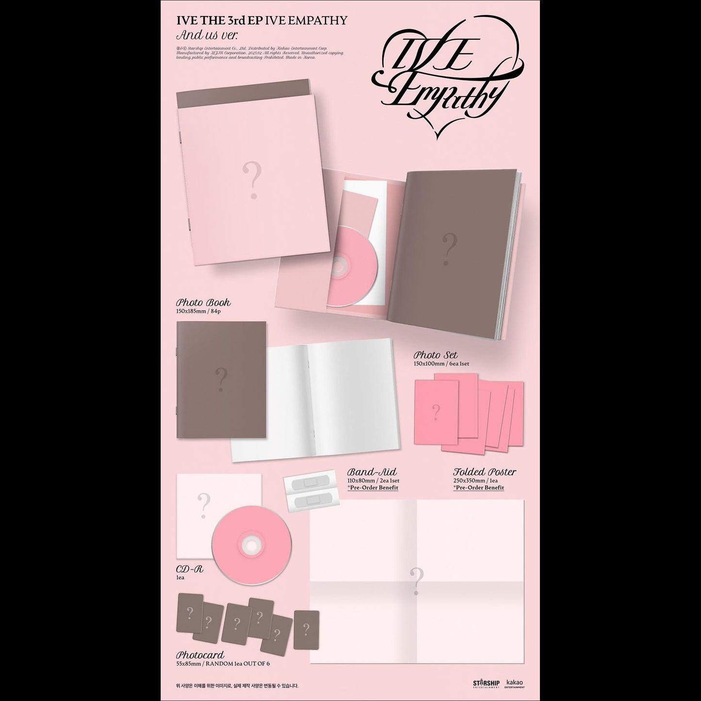 IVE - IVE EMPATHY 3rd EP Album (Me ver. You ver. And us ver.)
