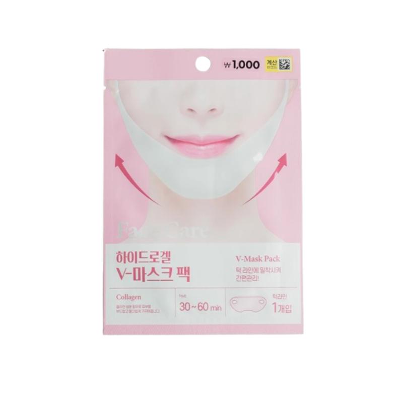 [Pack Miin] Hydrogel V Mask Pack - Tightening & Firming V-Line Patch, Double Chin Care Hydrogel Band, K-Beauty