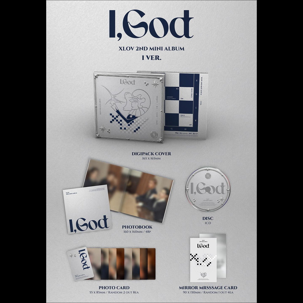 XLOV 2ND MINI ALBUM [I,God] (I VER./G VER./O VER./D VER.) + Free Gift