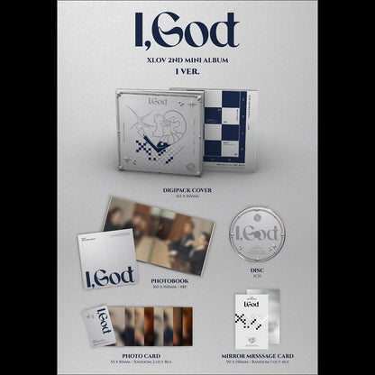 XLOV 2ND MINI ALBUM [I,God] (I VER./G VER./O VER./D VER.) + Free Gift