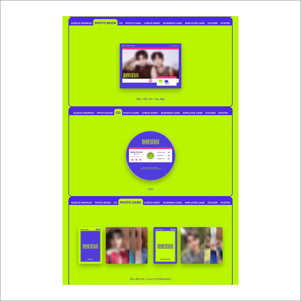 NINE to SIX [GOOD TO YOU] 1st Single Album