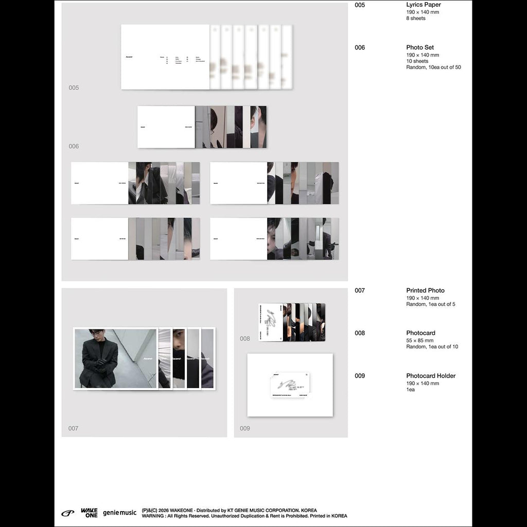 ZEROBASEONE The 6th Mini Album [Ascend-] 11 Ver. + Free Gift