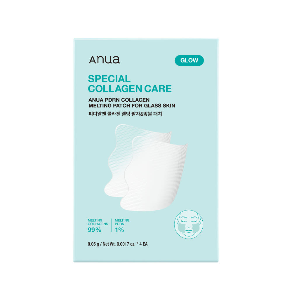 [Anua] PDRN Collagen Melting Cheek & Smile Line Patch (4pcs) | Instant Glass Skin Anti-Wrinkle Lifting Film, K-Beauty