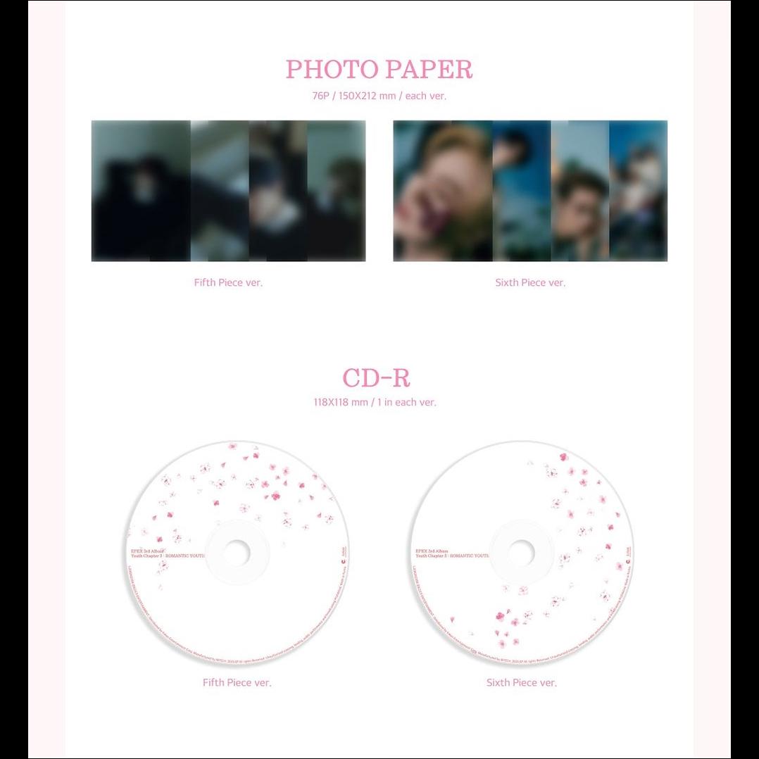 EPEX [Youth Chapter 3rd : Romantic Youth] (Fifth Piece ver. / Sixth Piece ver.)