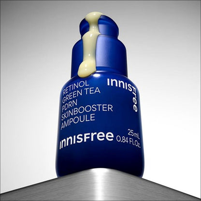 [Vegan Beauty] Innisfree Retinol Green Tea PDRN Skin Booster Ampoule, 25ml, 1ea
