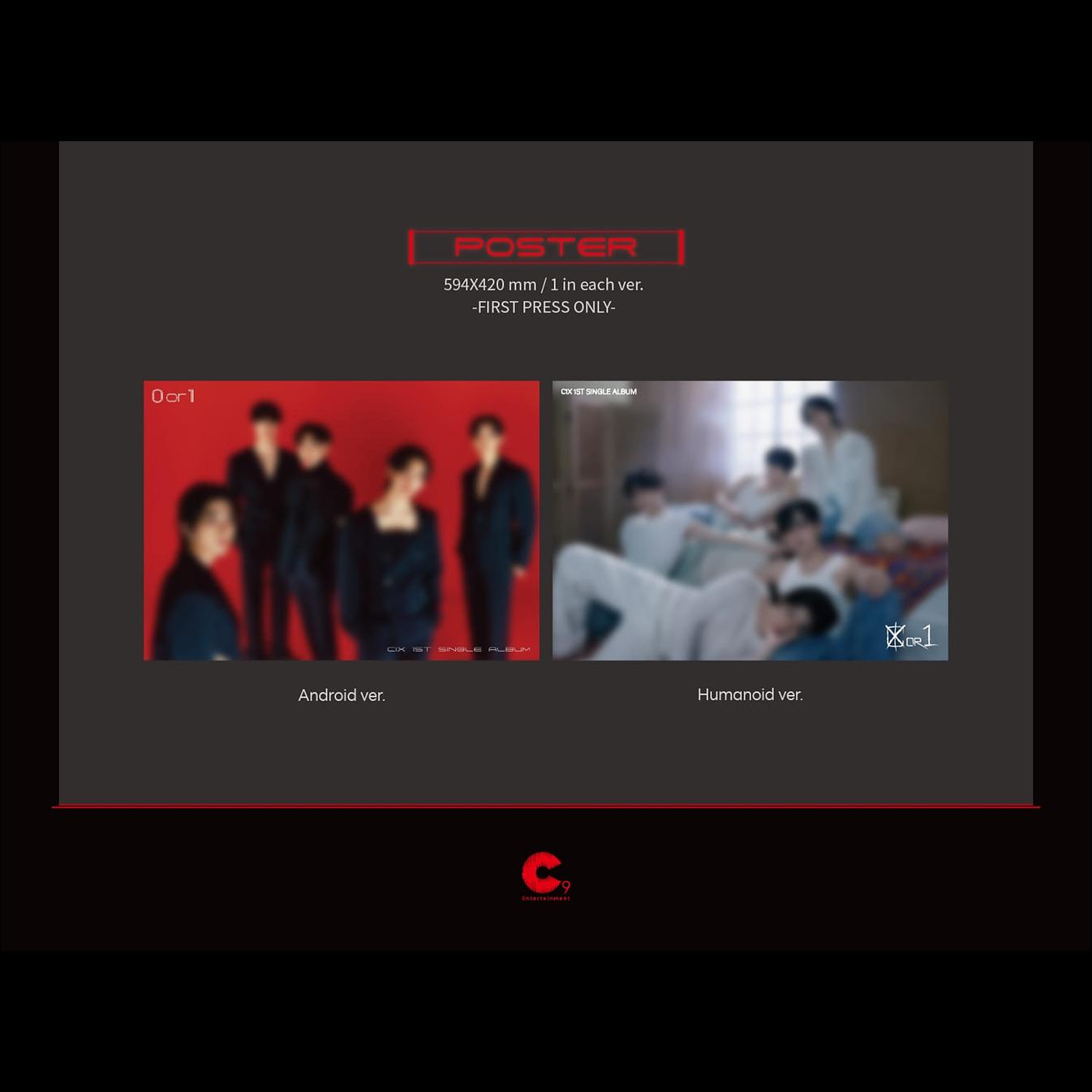 CIX [0 or 1] 1st Single Album (Android ver. / Humanoid ver.)