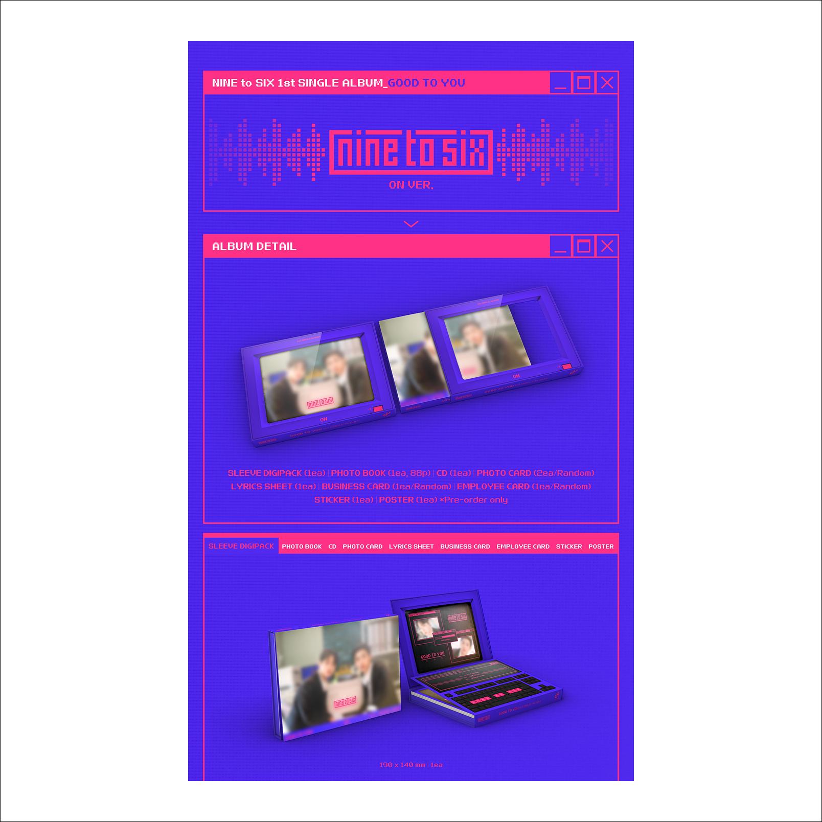 NINE to SIX [GOOD TO YOU] 1st Single Album