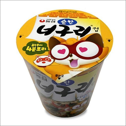 Nongshim Neoguri Cup (Mild / Mild Seafood) 63g x 6 Cups (1 Bundle)
