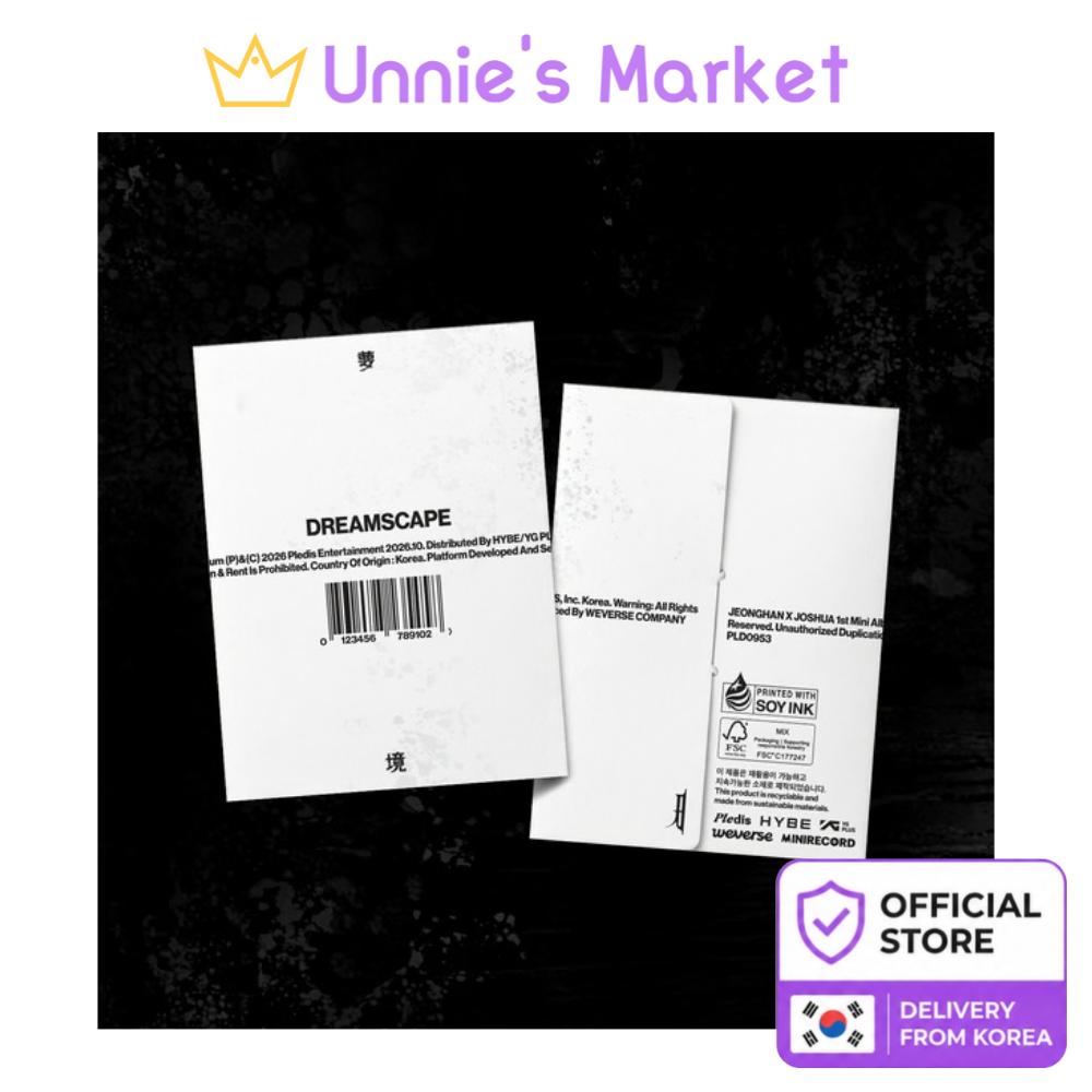 [Pre-order] JEONGHAN X JOSHUA SEVENTEEN DREAMSCAPE Weverse Albums Ver KPOP Sealed + Free Gift