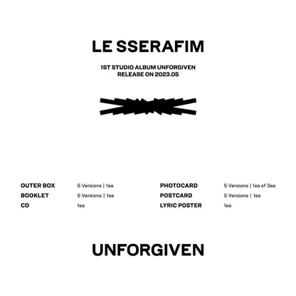 LE SSERAFIM - UNFORGIVEN Compact Ver.
