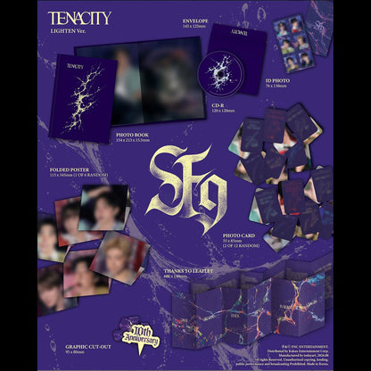 SF9 [TENACITY] 2nd Album (TENACITY Ver. / LIGHTEN Ver. / INTEND Ver.) + Free Gift