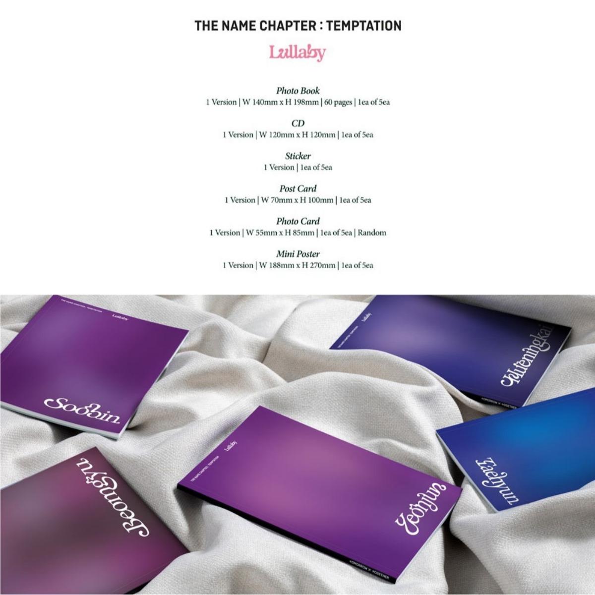 TXT - THE NAME CHAPTER : TEMPTATION Lullaby Ver. Album