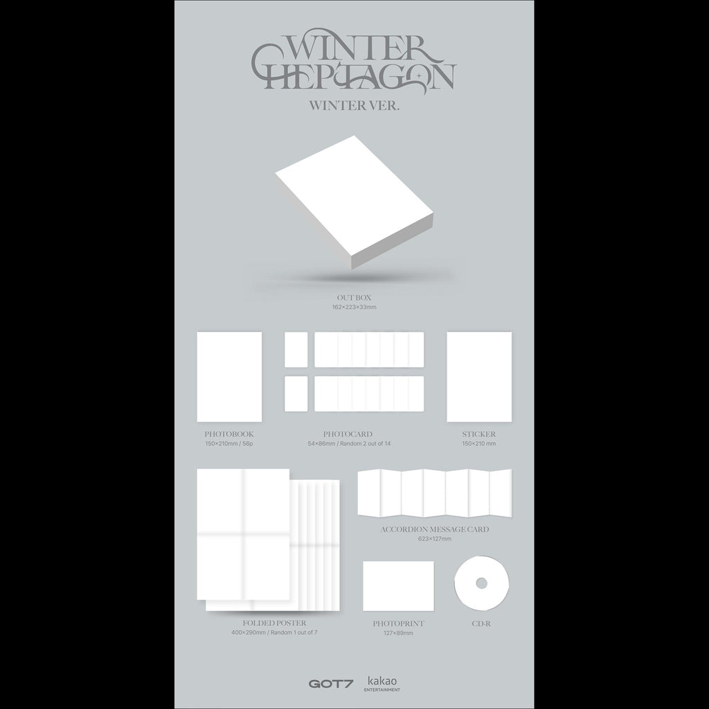 GOT7 - WINTER HEPTAGON (WINTER Ver. / HEPTAGON Ver.)