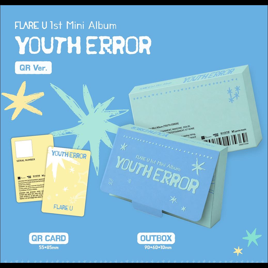 FLARE U [YOUTH ERROR] 1st Mini Album (QR Ver.) + Free Gift