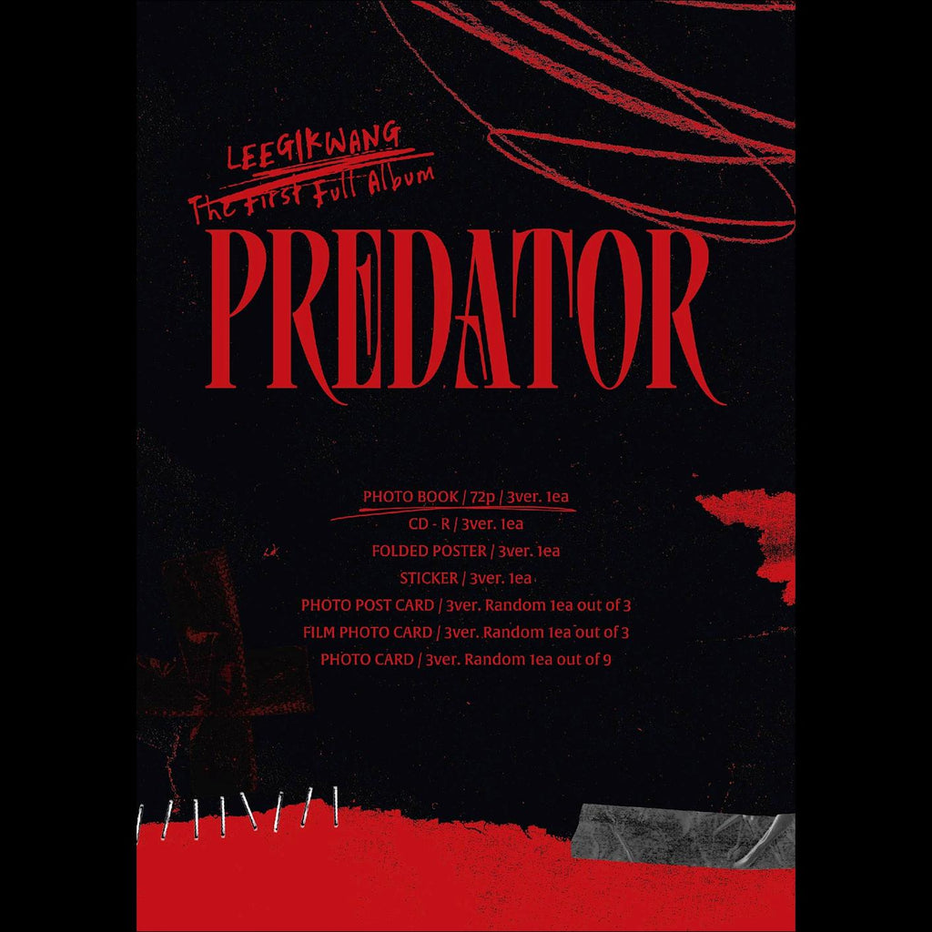 LEE GIKWANG(HIGHLIGHT) - PREDATOR Photobook Ver.