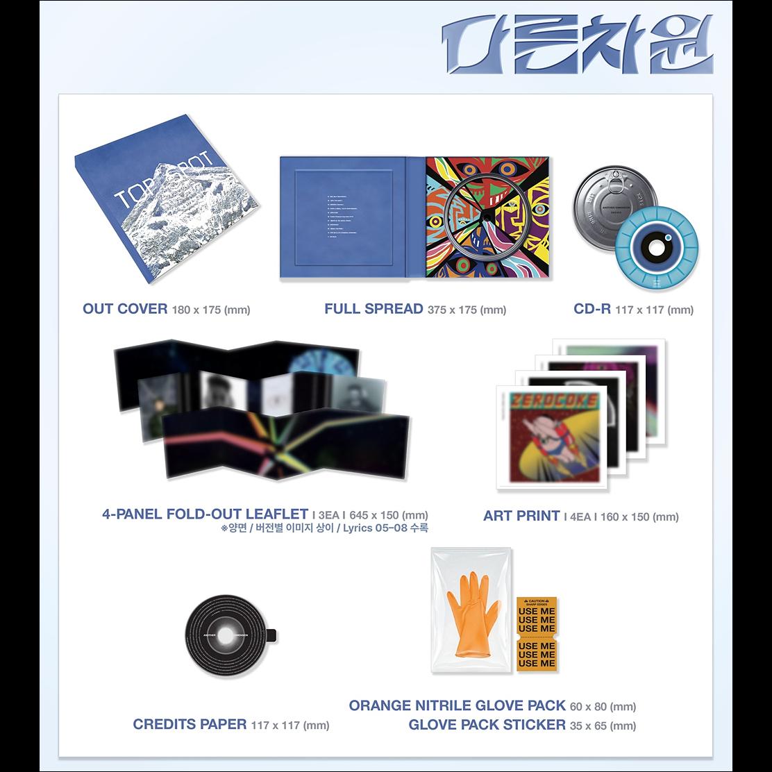 T.O.P 1st Album [TOP SPOT - ANOTHER DIMENSION]  + free gift