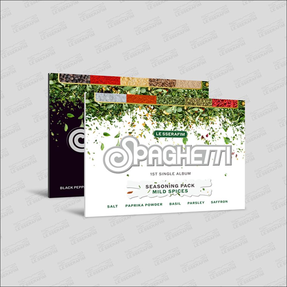 LE SSERAFIM [SPAGHETTI] Weverse Albums ver. / 1st Single Album + Free Gift