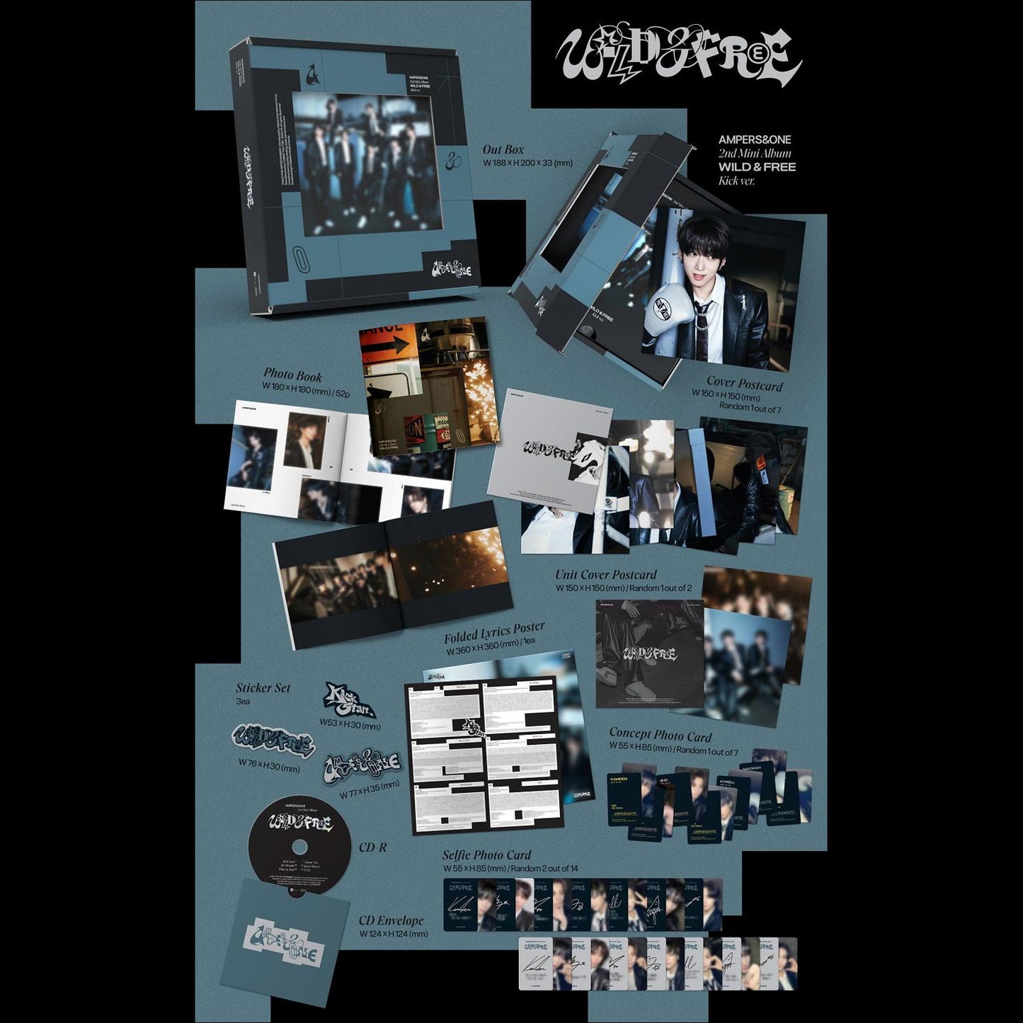 AMPERS&ONE [WILD & FREE] Kick ver. / 2nd Mini Album