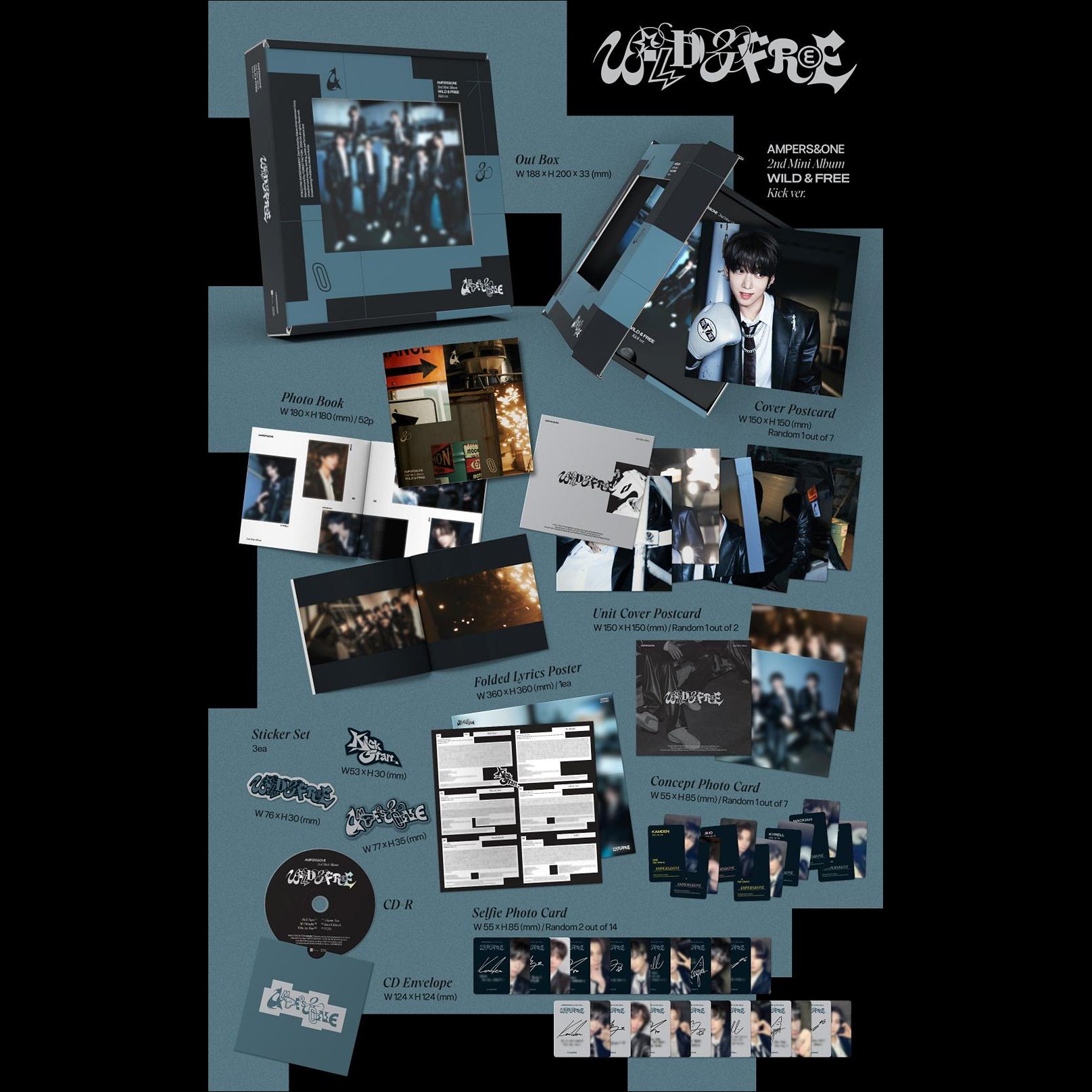 AMPERS&ONE [WILD & FREE] Kick ver. / 2nd Mini Album