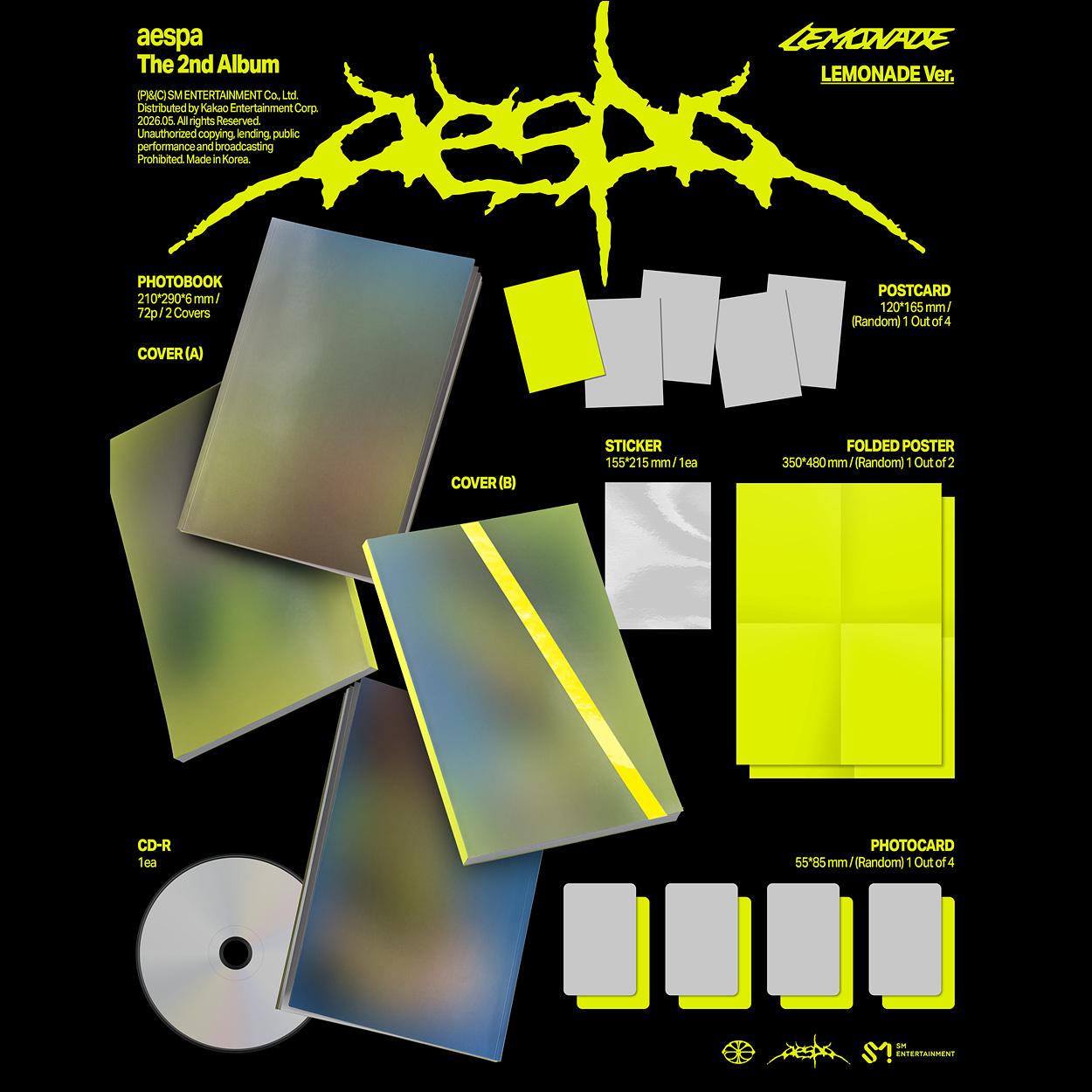 aespa [LEMONADE] LEMONADE Ver. 2nd Album + Free Gift