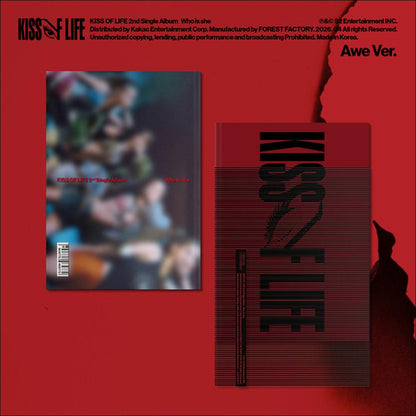 KISS OF LIFE [Who is she] 2nd Single Album (Awe Ver.) + Free Gift