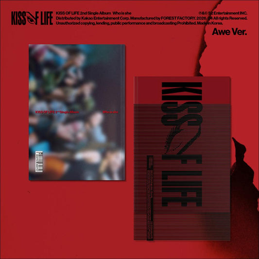 KISS OF LIFE [Who is she] 2nd Single Album (Awe Ver.) + Free Gift