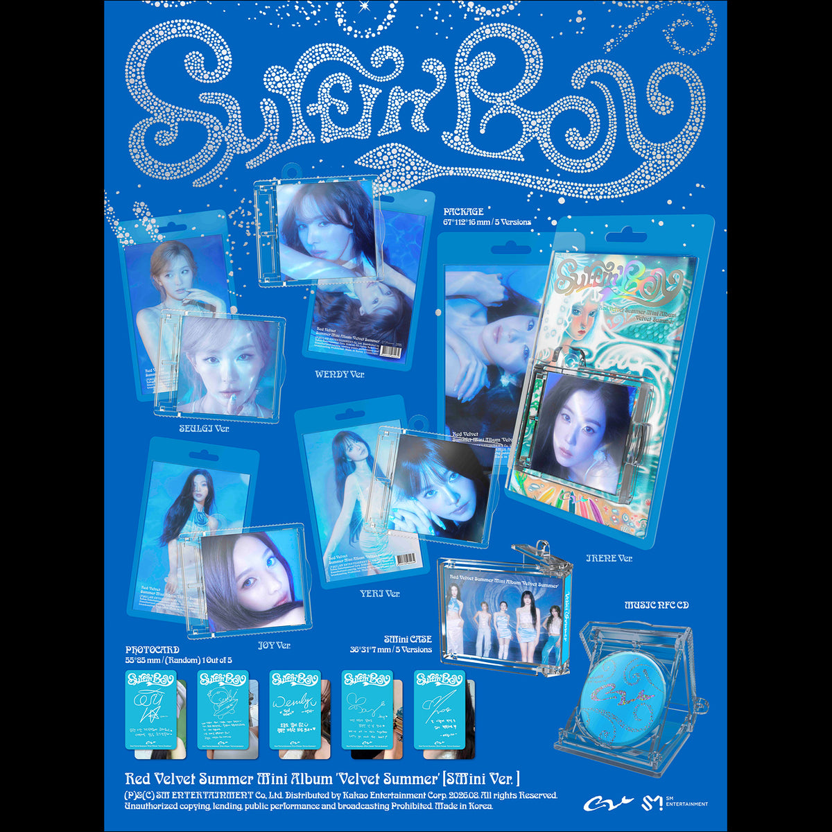 Red Velvet [Velvet Summer] Smini Ver. Summer Mini Album (Smart Album) + Free Gift