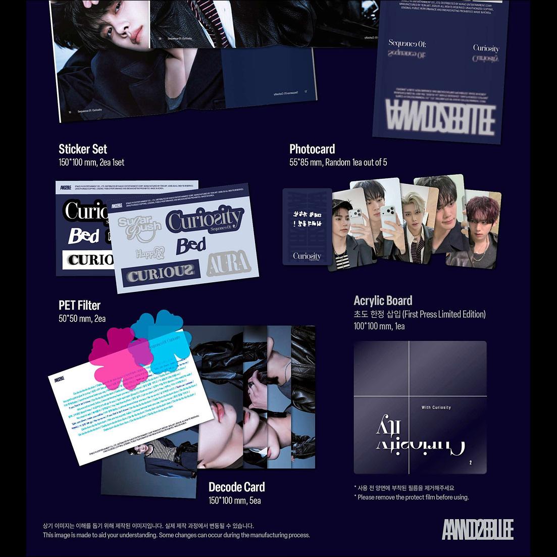 AND2BLE [Sequence 01 Curiosity] 1st Mini Album (Unnatural ver. / Gazed ver. / Break ver.) + Free Gift