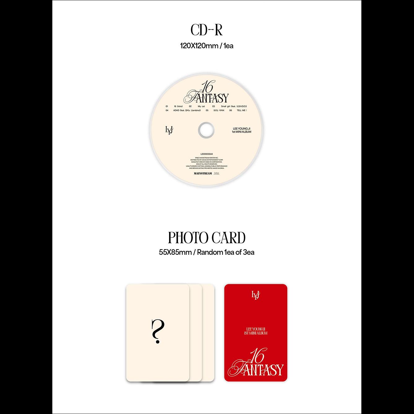 LEE YOUNG JI - 16 FANTASY Jewel Ver. Album