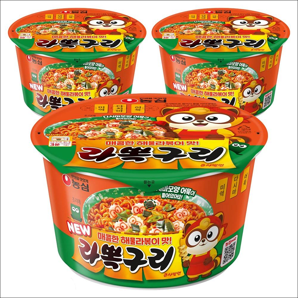 Nongshim Rabokkuri Big Bowl (Sweet & Spicy Ramyeon-Tteokbokki Flavor) 105g