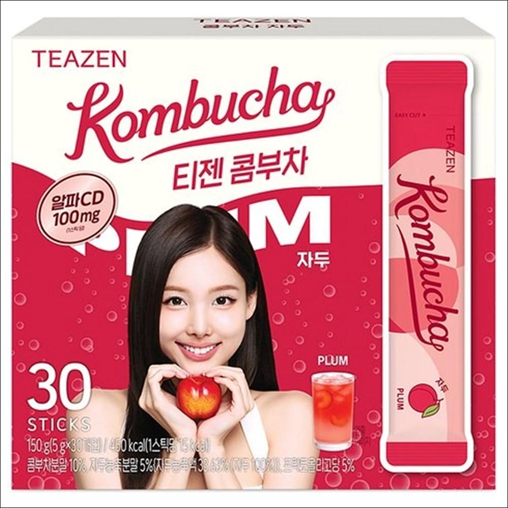 TEAZEN Kombucha Melon Glutathione 30 sticks / Plum Alpha-CD 30 sticks