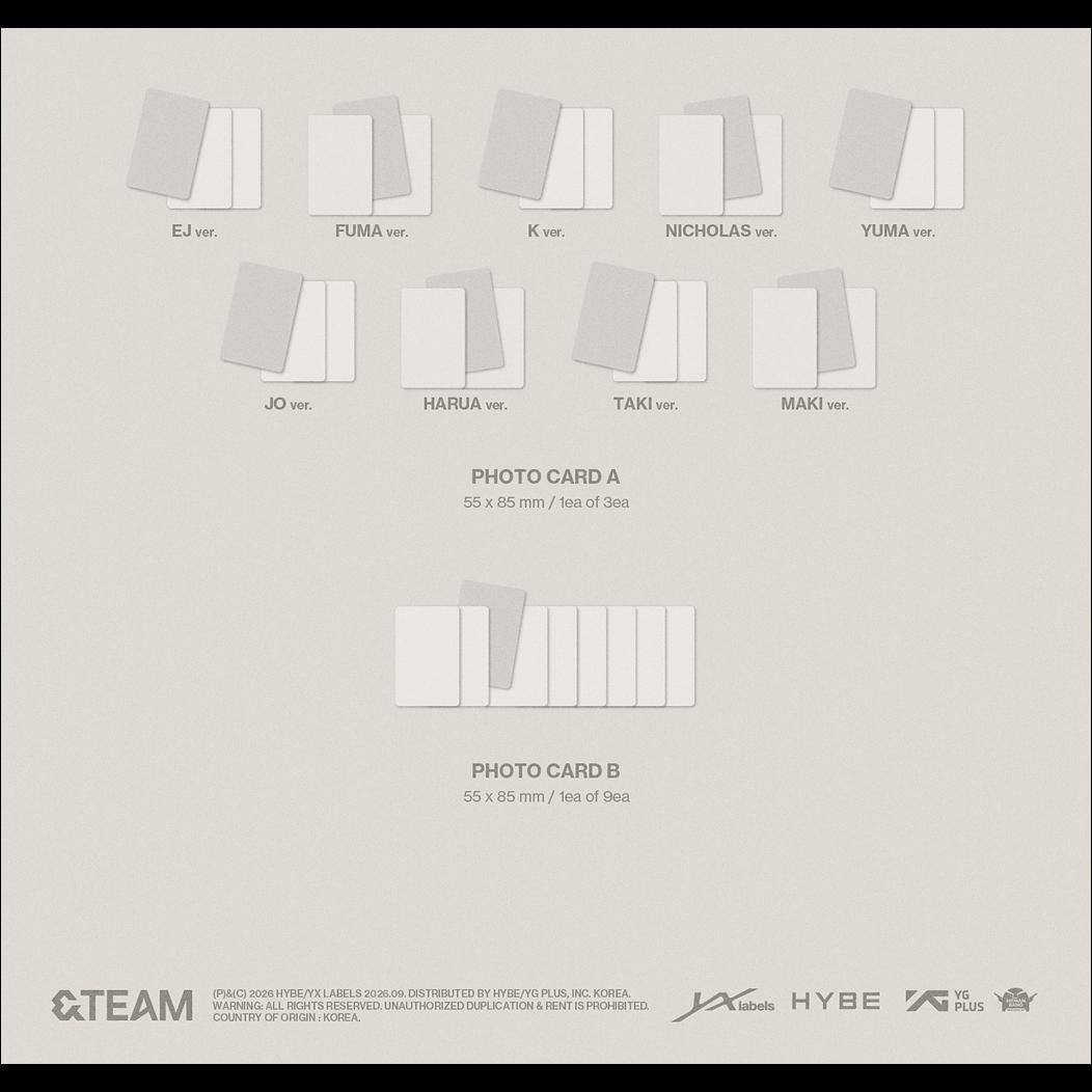 [Pre-order] &TEAM [Mark on Me] SOLO ver. / KR 2nd Mini Album + Free Gift