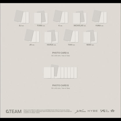 [Pre-order] &TEAM [Mark on Me] SOLO ver. / KR 2nd Mini Album + Free Gift