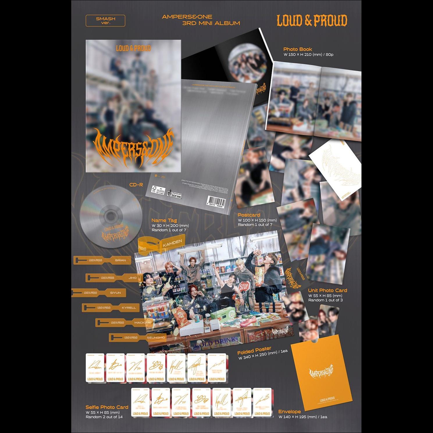 AMPERS&ONE [LOUD & PROUD] (CD) 3rd Mini Album