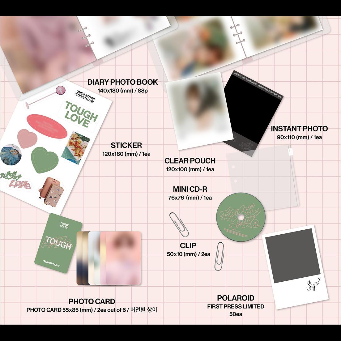 ONEW (SHINee) TOUGH LOVE (NOTE Ver.) + Free Gift