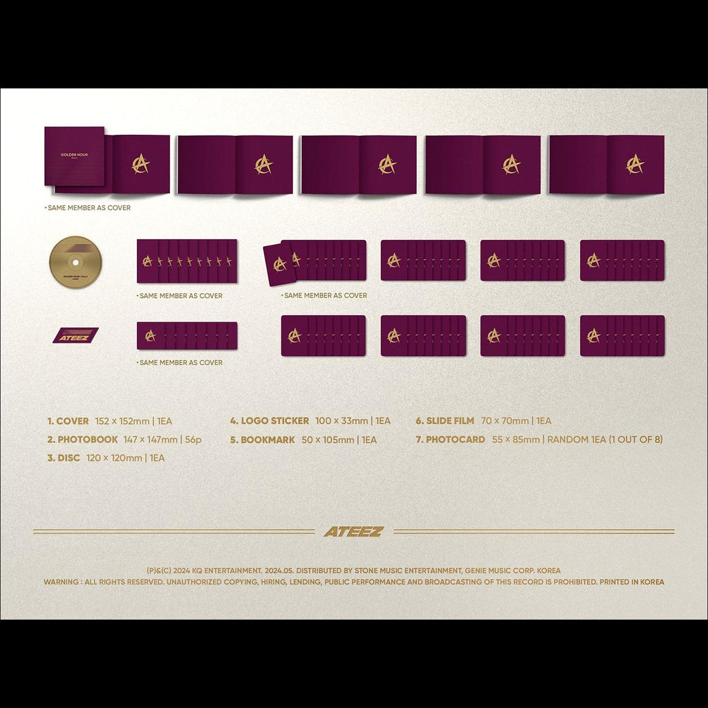 ATEEZ - GOLDEN HOUR : Part.1 Digipak Ver. / 10th Mini Album