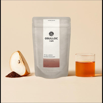 OSULLOC Rooibos Moonlight Tea Bags Caffeine-Free Sweet Pear Vanilla Blended Herbal Tea 40g