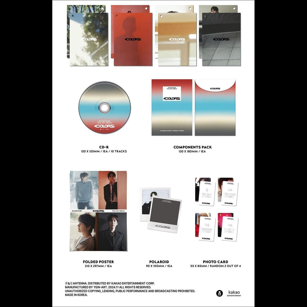 KYUHYUN - COLORS Swatch Book ver. / The 1st Album