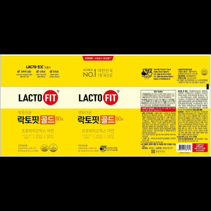 Chong Kun Dang LACTO FIT GOLD 80 pcs, 160g / Probiotics, Zinc