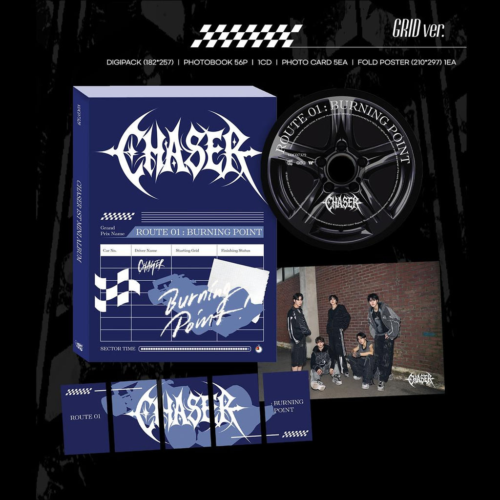 CHASER - ROUTE 01 BURNING POINT (GRID ver. / APEX ver. / OVERALL. ver) + Free Gift