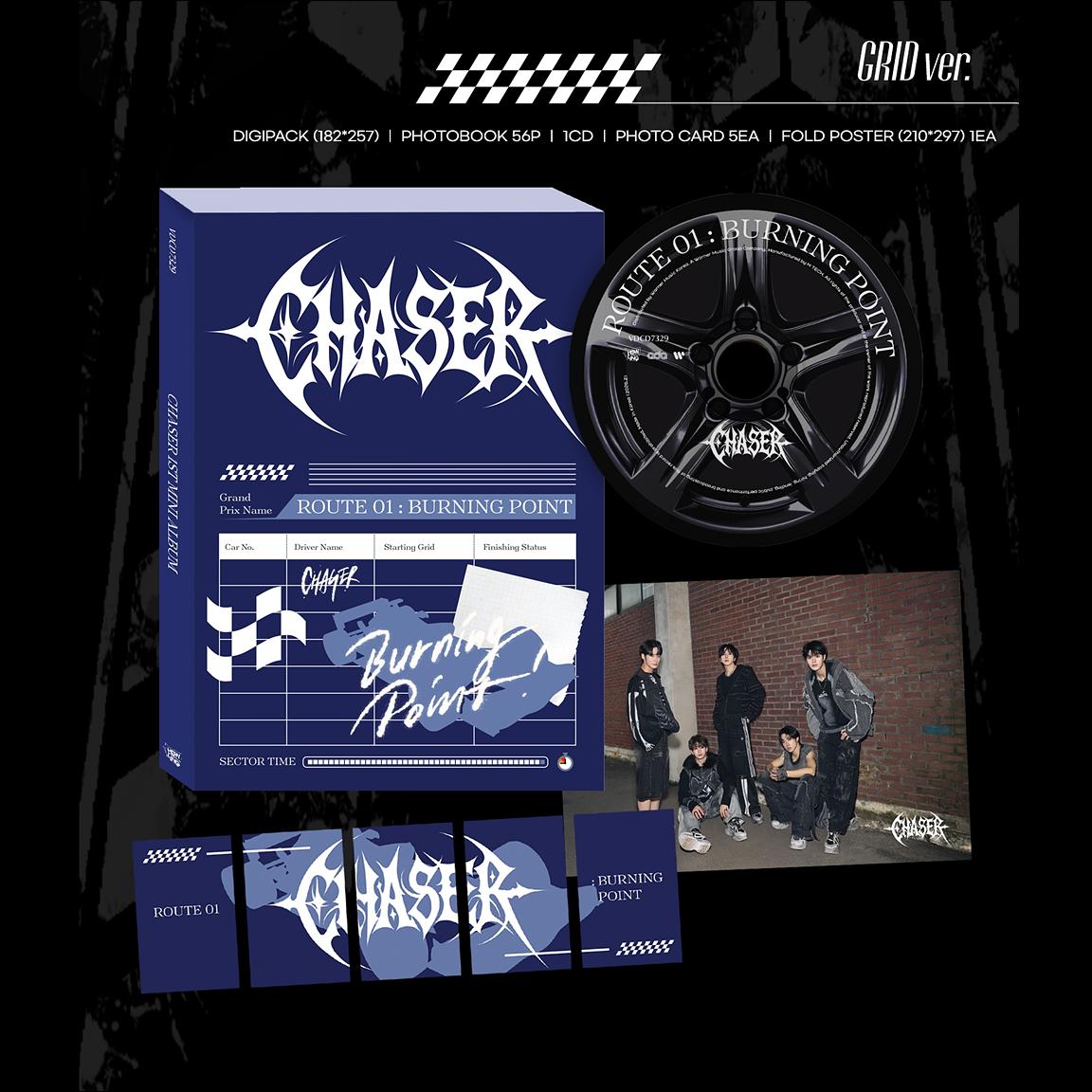 CHASER - ROUTE 01 BURNING POINT (GRID ver. / APEX ver. / OVERALL. ver) + Free Gift